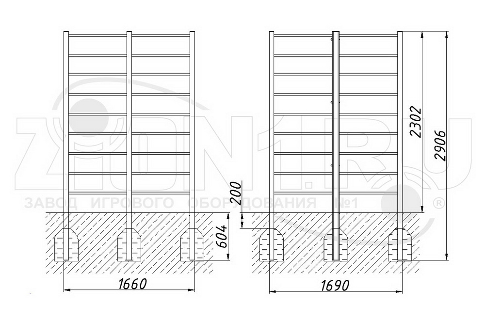 Шведская стенка ZION Перекресток (СЭ011)