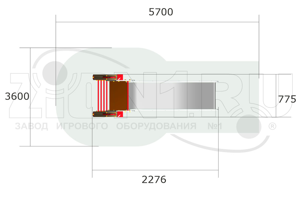 Горка детская ZION Тропики (Г039)