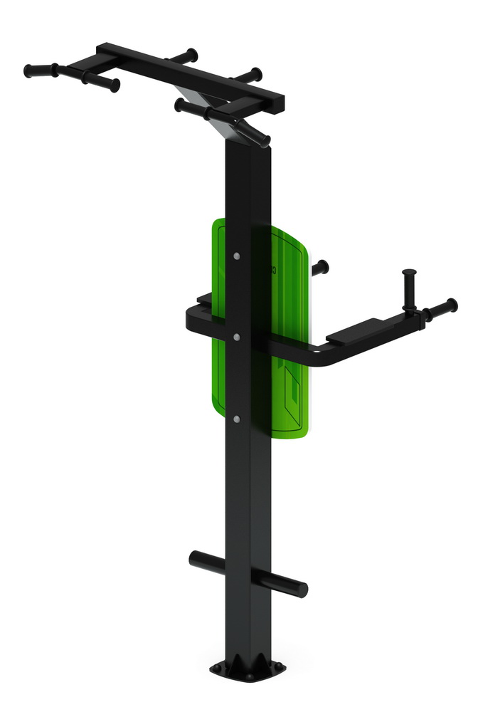 Тренажер уличный ДВОЙНОЙ ТУРНИК (зеленый) СТ 012-12