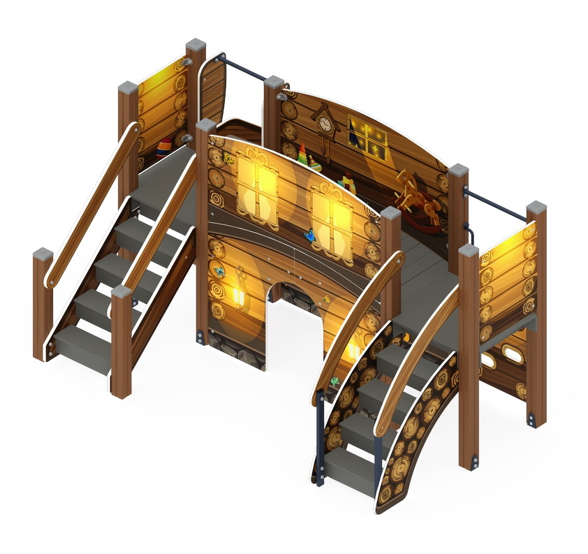 КАРАПУЗ (Эко) детский игровой комплекс ДИК 1.001.01-02 (H=900)