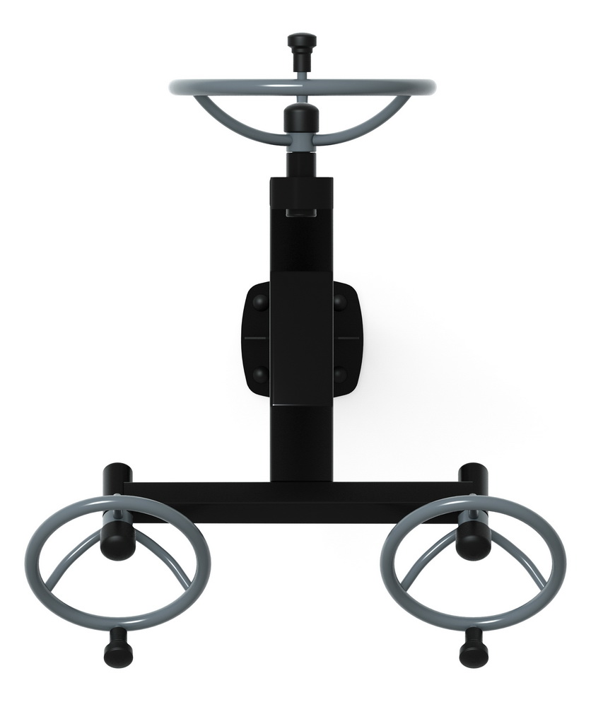 Тренажер уличный РУЛИ (3 руля положение сидя) серый СТ 104-13