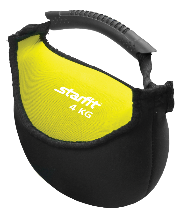 Гиря мягкая неопреновая STARFIT DB-601 4 кг, желтая