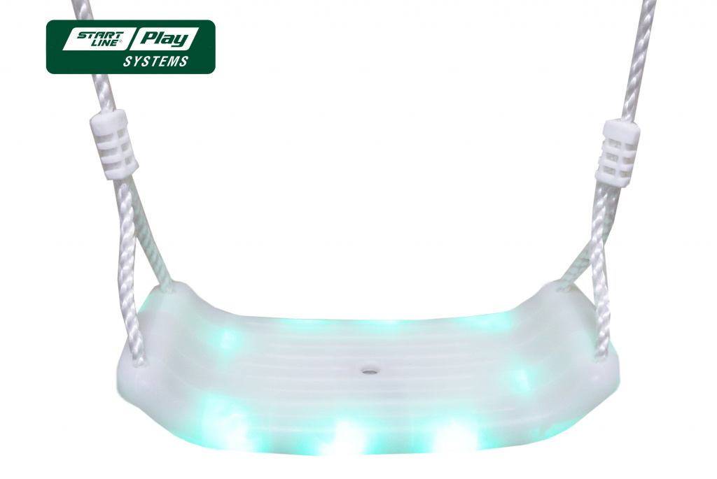 Cиденье для качели «лодочка» (белое) с подсветкой slp systems