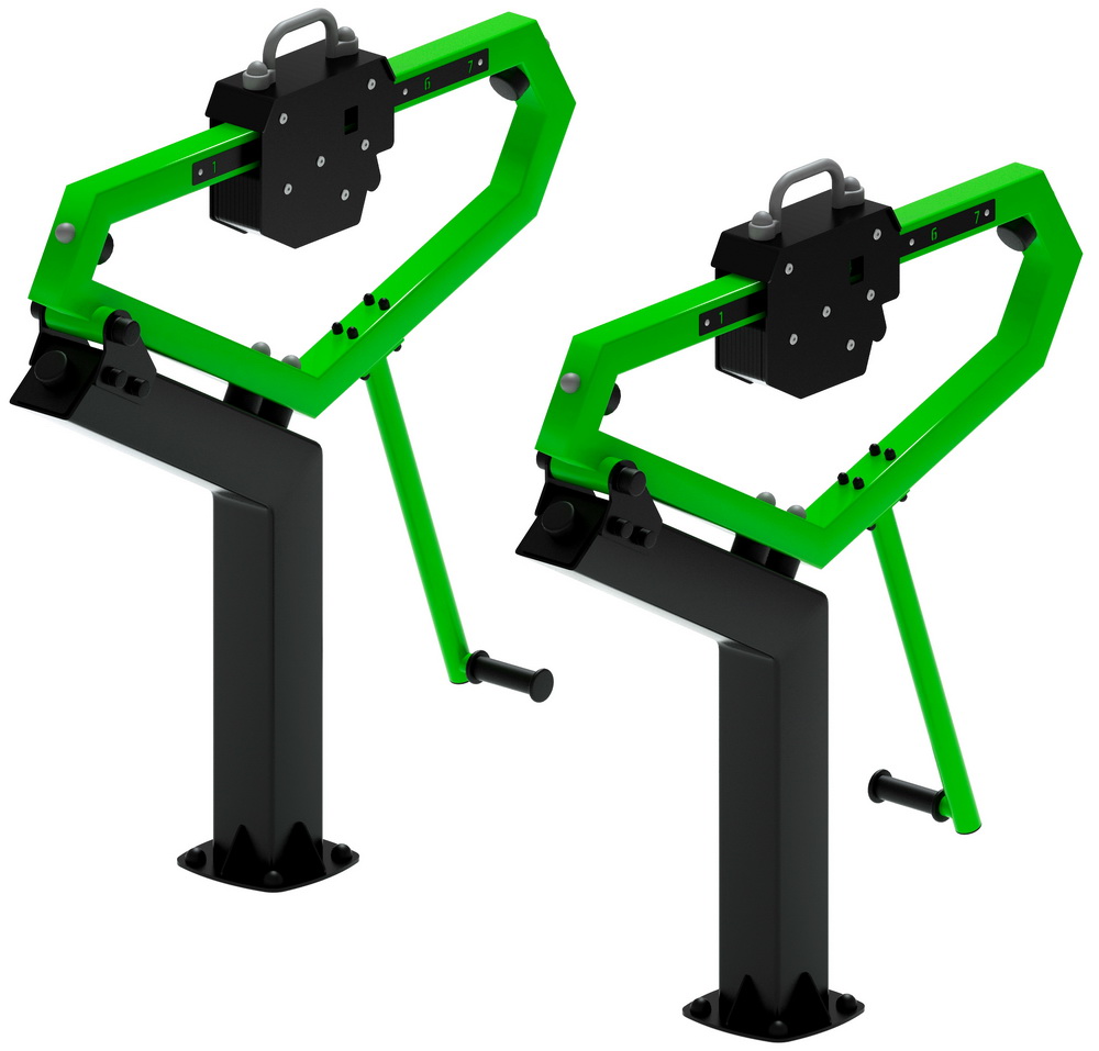 Тренажер уличный ПРИСЕДАНИЯ (зеленый) СТ 025-12.П