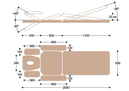 Массажный стол Heliox F2E33