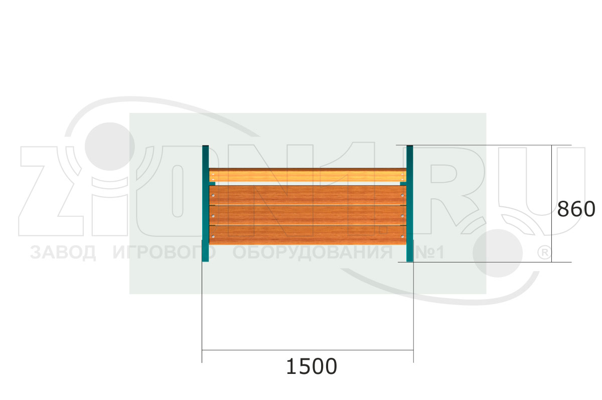 Скамейка парковая ZION ДП13 (СП186)