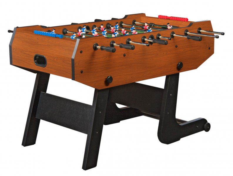 Настольный футбол (кикер) Maccabi (140 x 75 x 89 см, орех, складной)