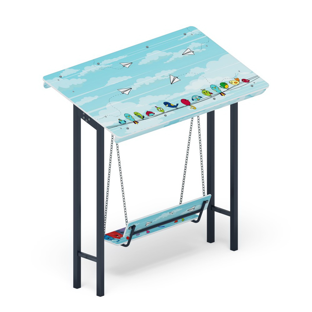 Качели-диван с навесом (Коты) МФ 43.01.02-01