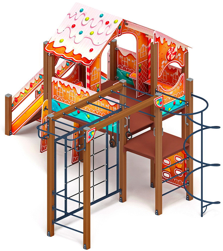 ТЕРЕМОК детский игровой комплекс ДИК 2.07.02-02 (H=1200)