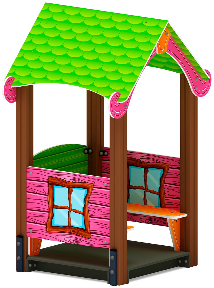 Домик малый ЛУКОМОРЬЕ для детской площадки МФ 10.25.02-01