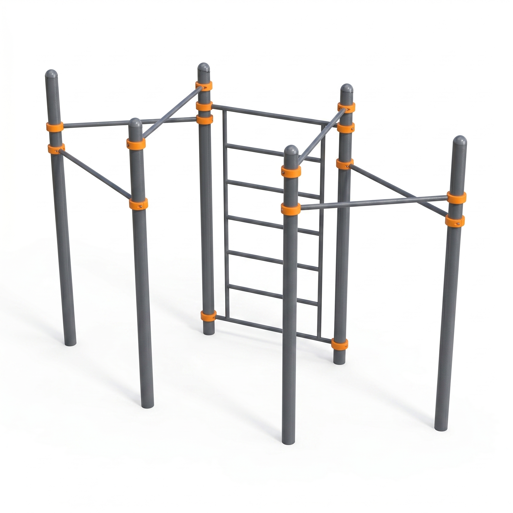 Шведская стенка с шестью турниками СВС-38