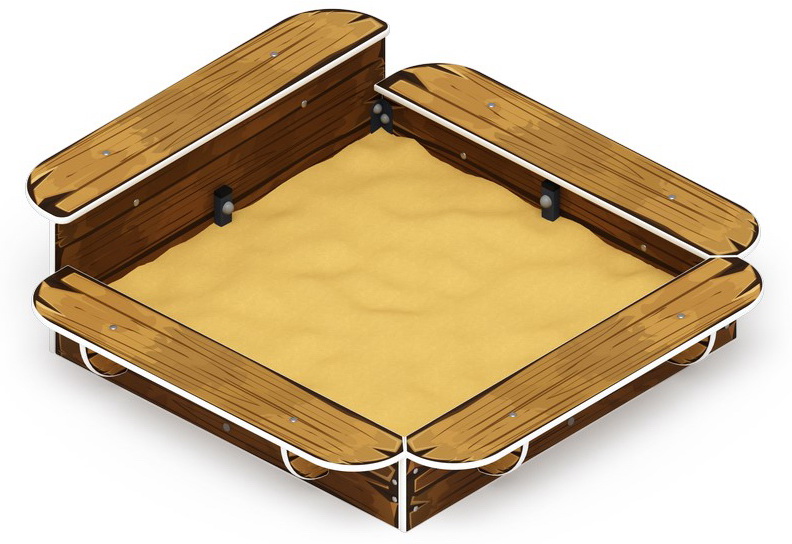 Песочница СРЕДНЯЯ (коричневый) ИО 5.01.15-02