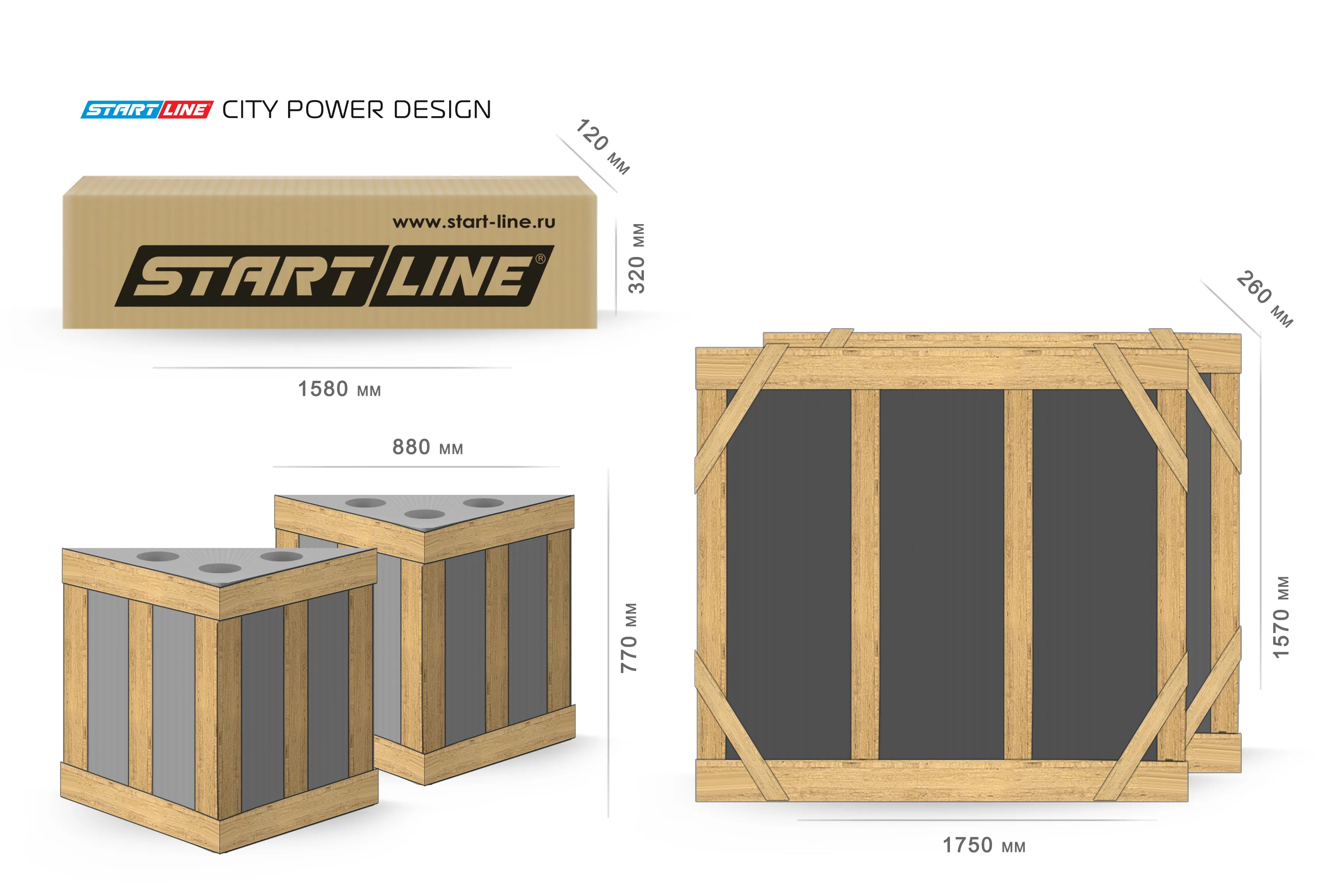Теннисный стол Start Line City Power DESIGN Всепогодный