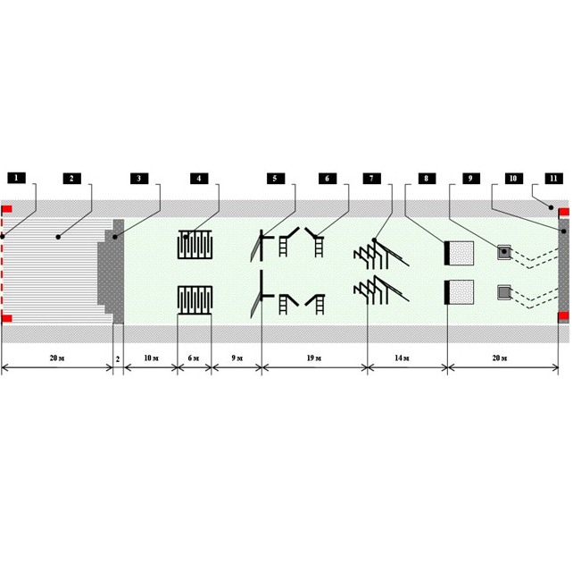 Общевойсковая полоса препятствий №1