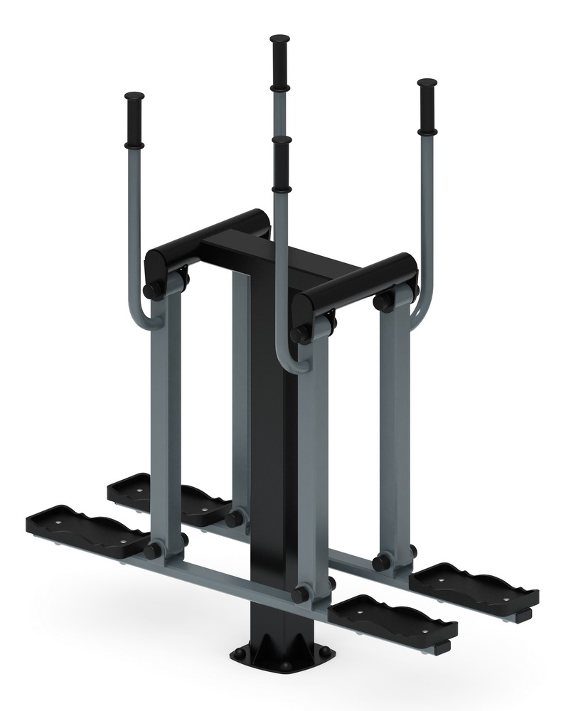 Тренажер уличный ДВОЙНЫЕ ЛЫЖИ (серый) СТ 009-13