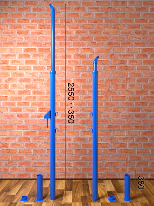 Стойки волейбольные телескопические 03.100