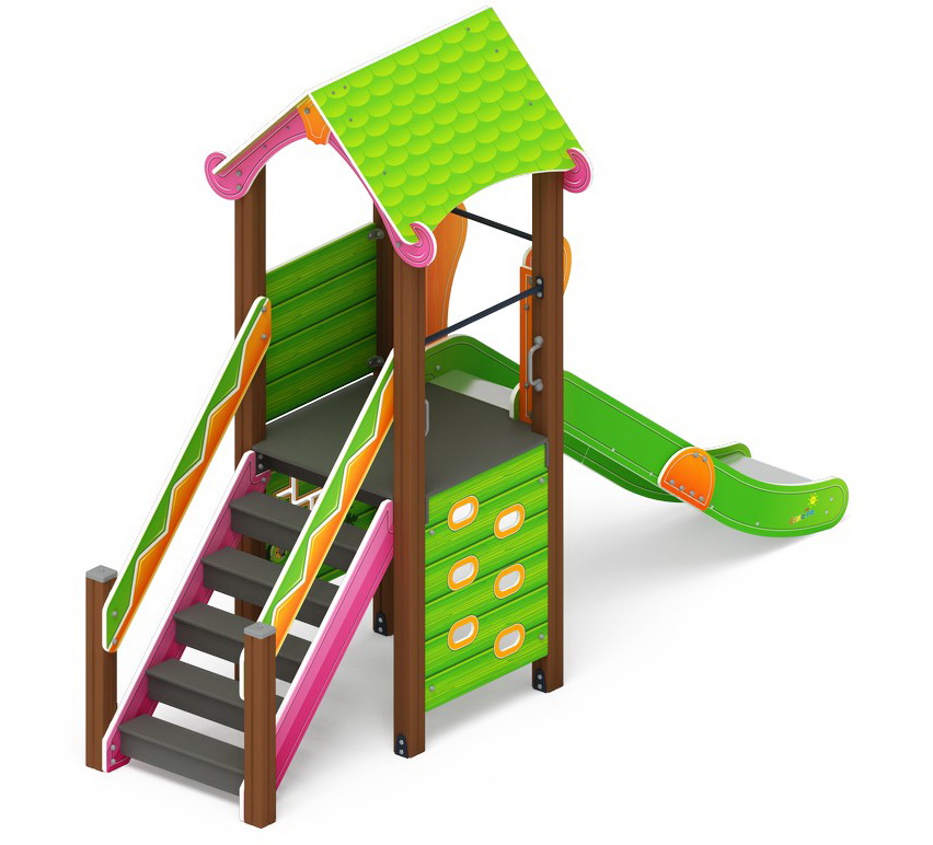 ЛУКОМОРЬЕ детский игровой комплекс ДИК 2.25.01-11.С (Н=1200)
