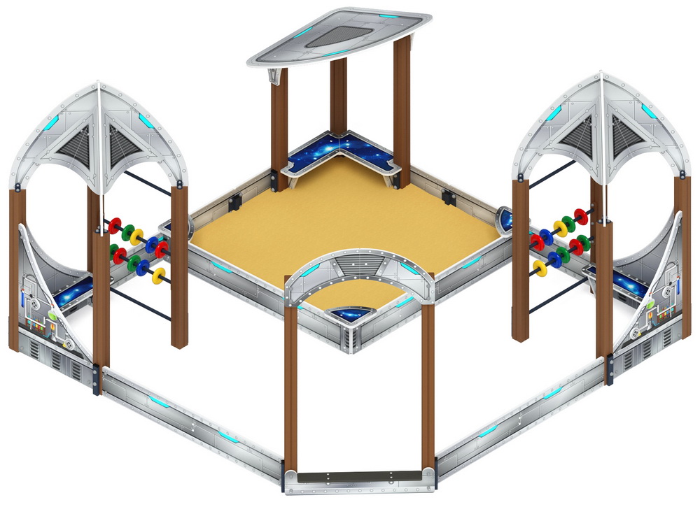 КОСМОПОРТ песочный дворик (Серый) ИО 6.14.02-01