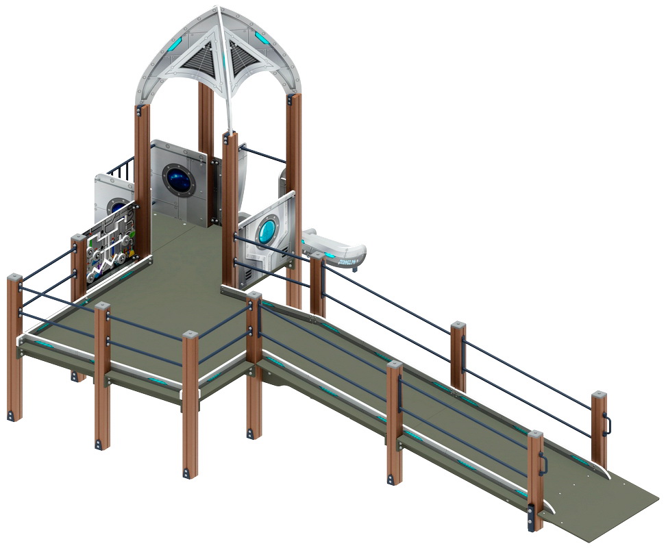 Детский спортивный комплекс ЗАБОТА КОСМОПОРТ (H=750) ДОВ 20.14.03-02