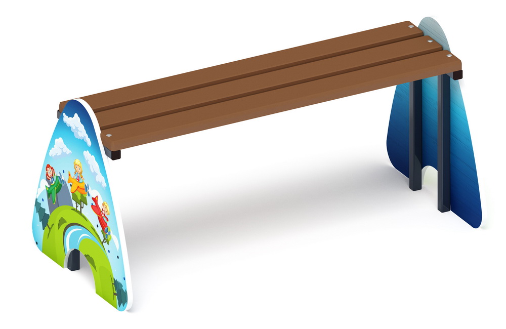 Скамья СОЛНЫШКО для детской площадки МФ 41.01.03