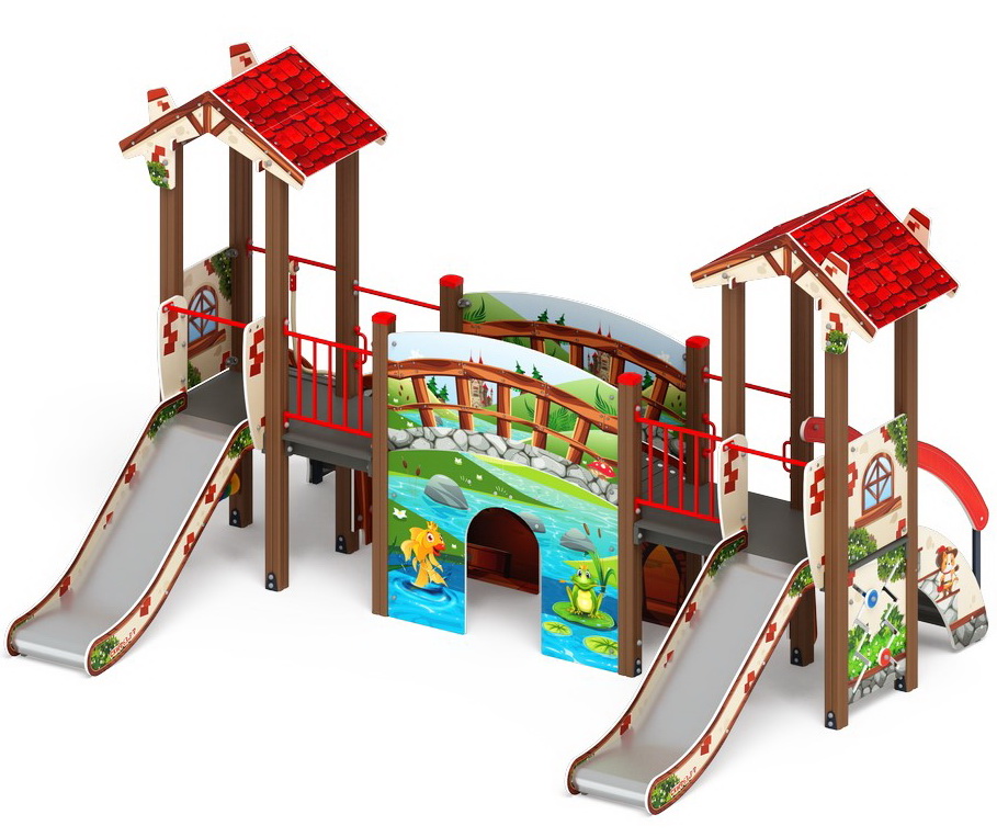 В ГОСТЯХ У СКАЗКИ детский игровой комплекс ДИК 1.05.01-С (H=900)