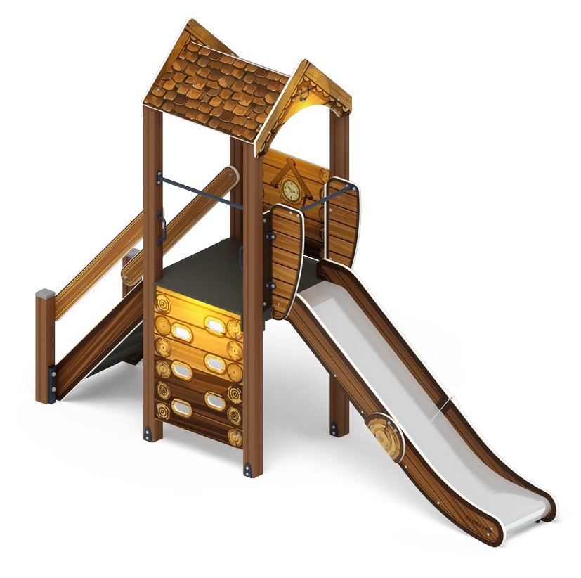 ИГРАЙТЕ С НАМИ (Эко) детский игровой комплекс ДИК 2.01.1.01-02 (Н=1200)