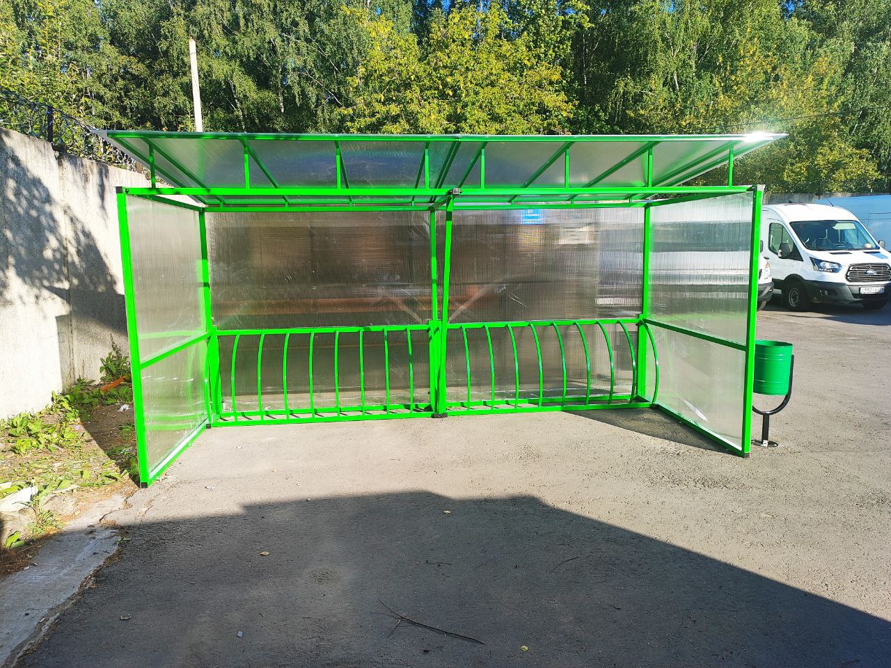 Установка крытой велопарковки Штольц