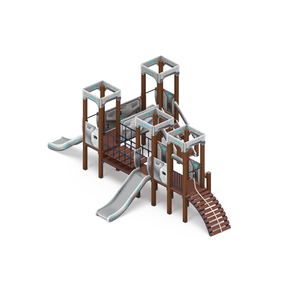КОРОЛЕВСТВО (техно) детский игровой комплекс ДИК 1.15.04-02 (H=900)