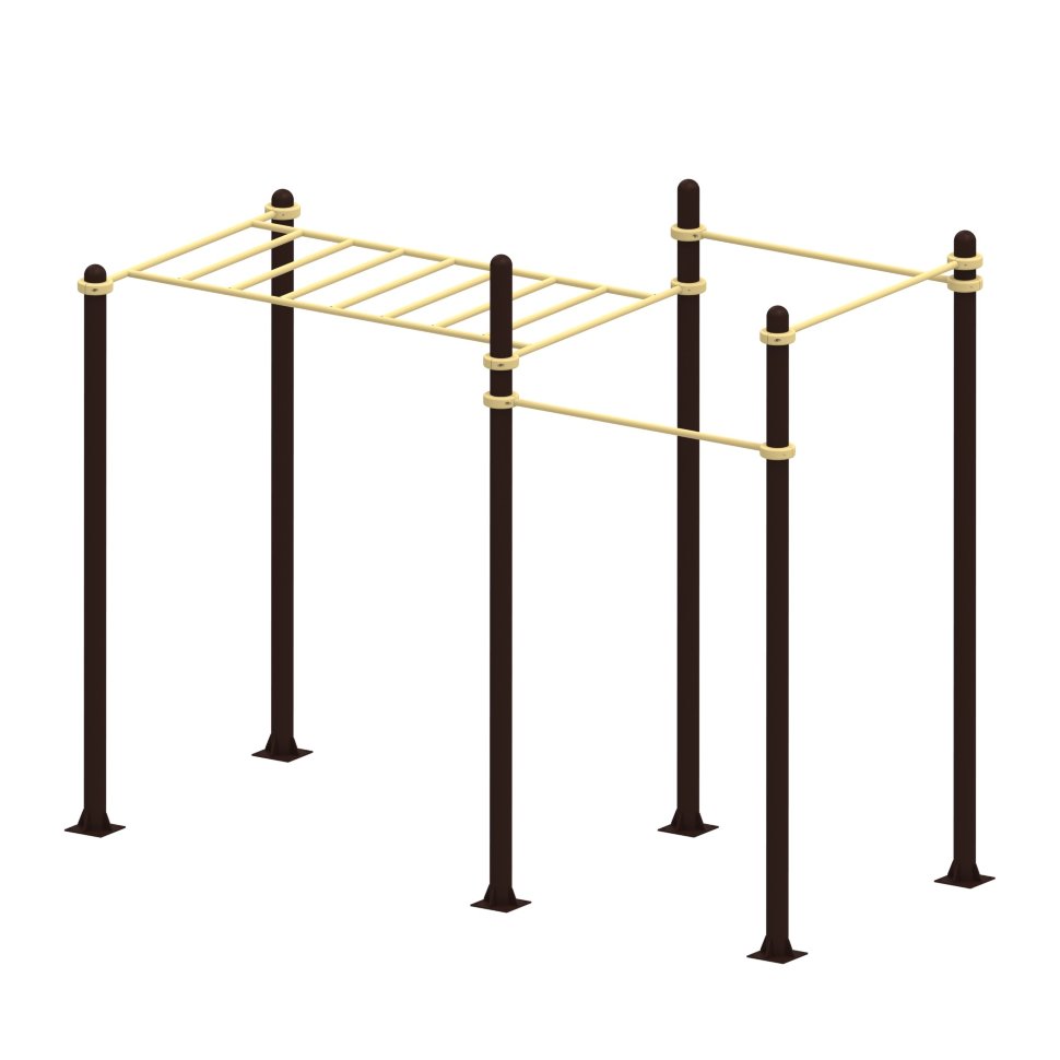 Рукоход с тремя турниками Air-Gym YSK46