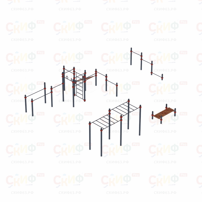 Уличный атлетический комплекс ВОРКАУТ 35 (108)