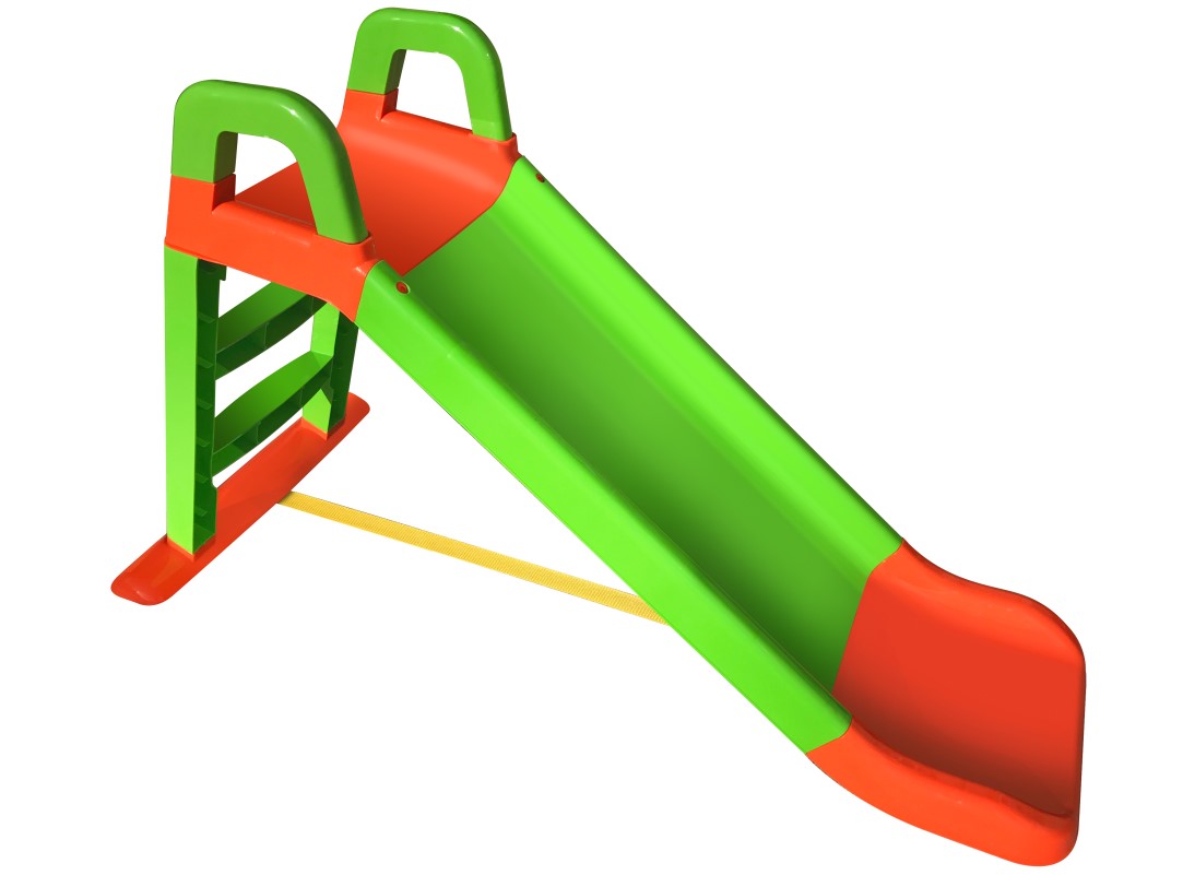 Горка Весёлый спуск 140/04 оранжевый/зелёный