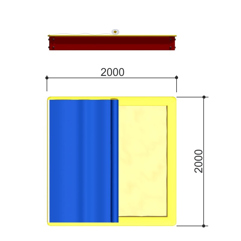 Тент «Romana 109.29.00» (для песочницы 109.01.03 2 x 2 м)