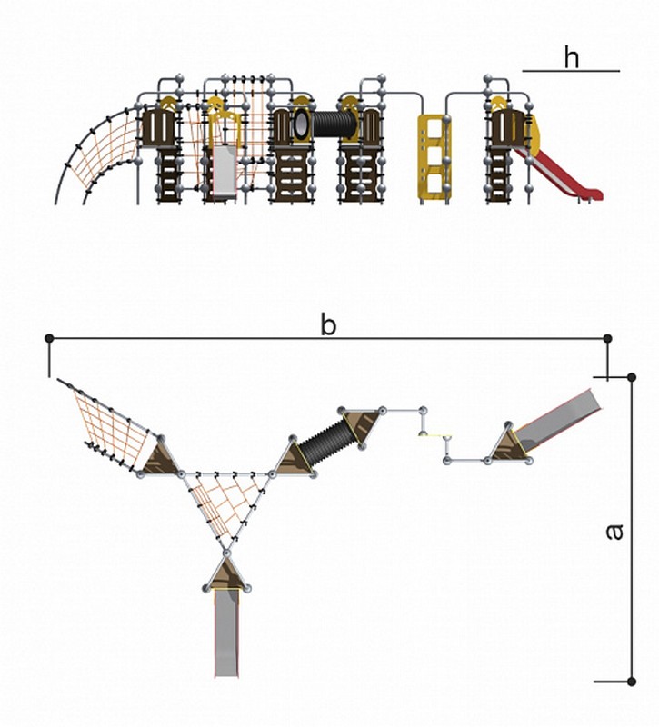 Детский спортивно-игровой комплекс Romana 057.47.00