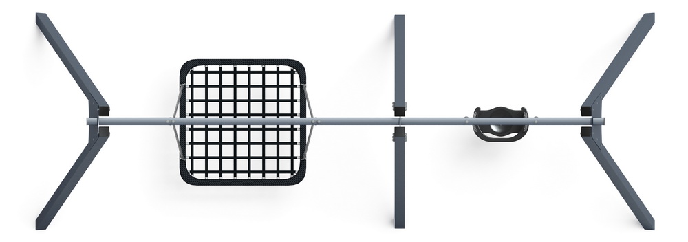 Качели М2 двойные ИО 12.М.06.01.01-01 (графит)