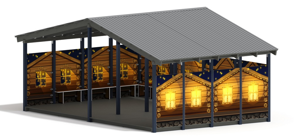 Теневой навес (Эко) МФ 70.6.4-02