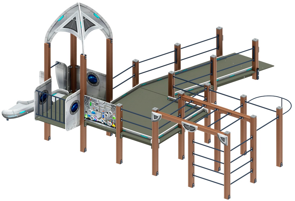 Детский спортивный комплекс ЗАБОТА КОСМОПОРТ (H=750) ДОВ 20.14.02-02