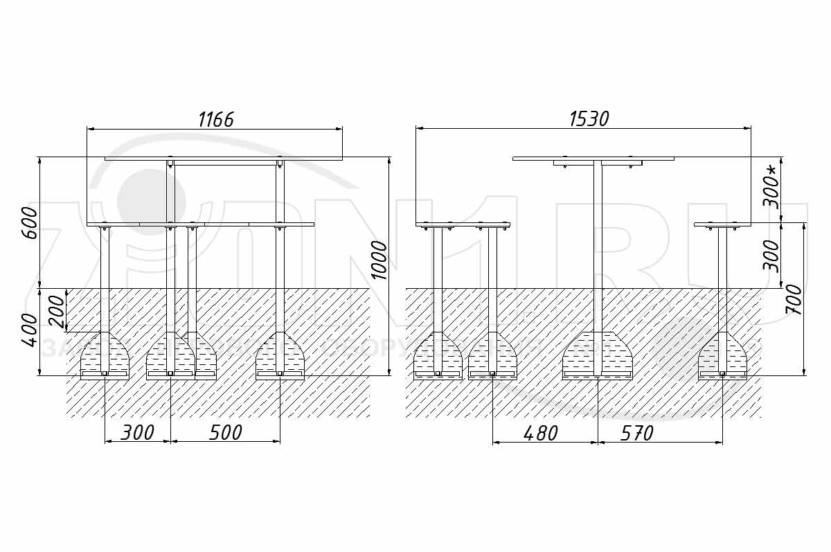 Столик детский ZION Тучки (СП090)