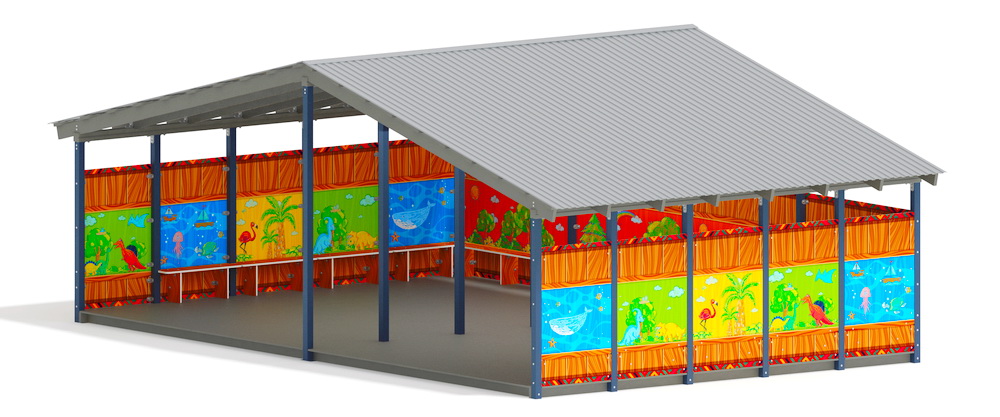 Теневой навес (Карандаши) МФ 70.8.5-09