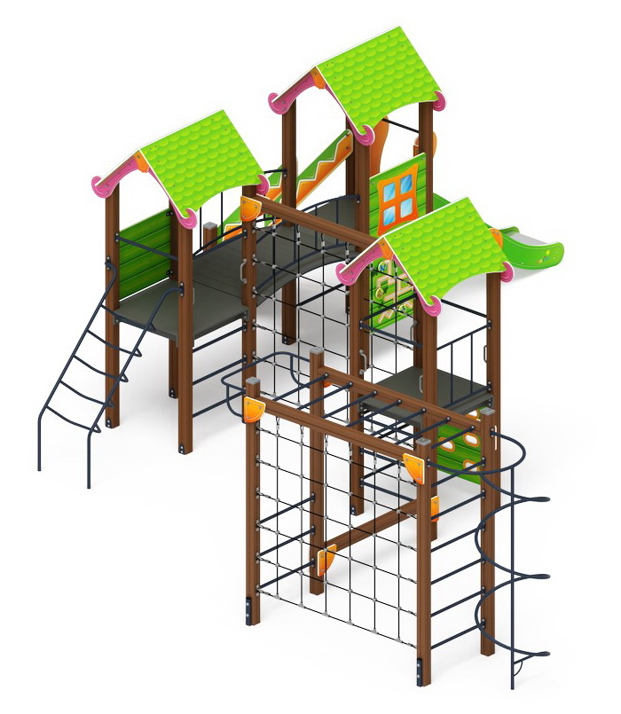 ЛУКОМОРЬЕ детский игровой комплекс ДИК 2.25.07-01.С (Н=1200)