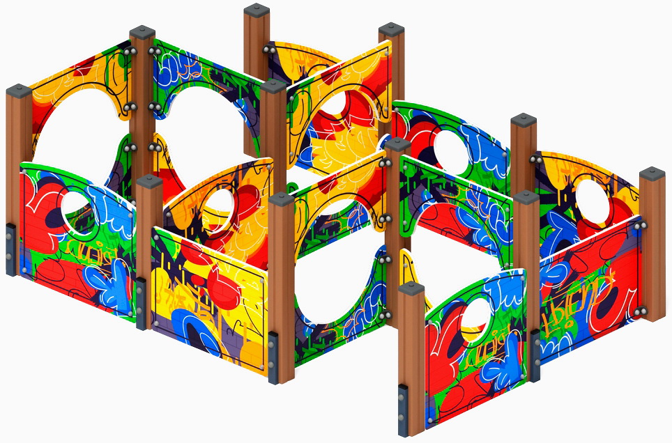 Лабиринт КУБИК 3 (Граффити) игровая форма МФ 20.01.03-10