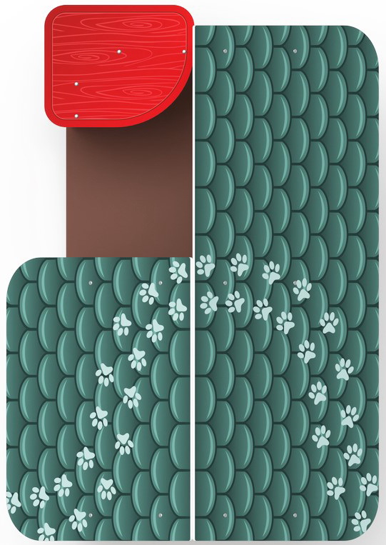 ДОМИК С ЧАСАМИ (Город) для детской площадки МФ 10.01.09-03