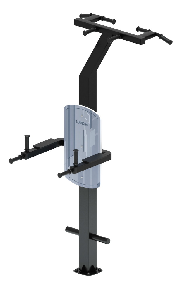 Тренажер уличный ДВОЙНОЙ ТУРНИК (серый) СТ 012-13