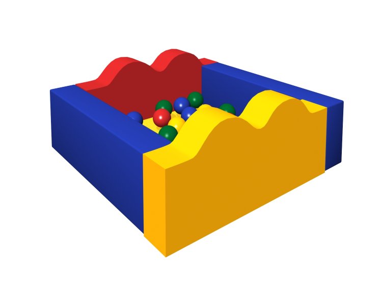 Сухой бассейн "Ручеёк" ДМФ-МК-06.17.00