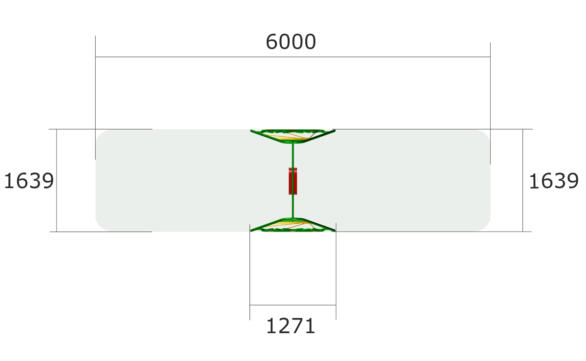 Качели детские ZION Луг (К007)