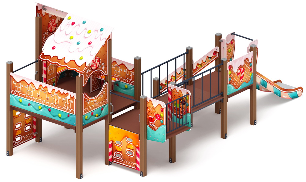ТЕРЕМОК детский игровой комплекс ДИК 1.07.01-02 (H=900)