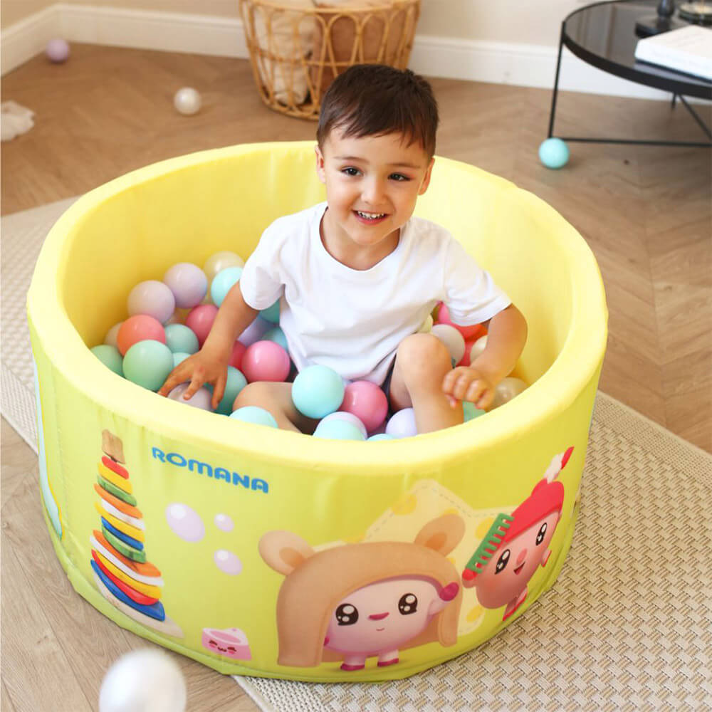 Сухой бассейн Airpool РАСПОРЯДОК Romana ДМФ-МК-02.56.01 (салатовый, шариков 150 шт.)