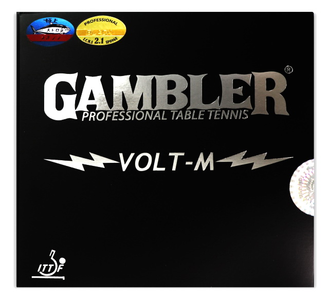 Накладка на ракетку для настольного тенниса GAMBLER Volt m medium 2,1 black