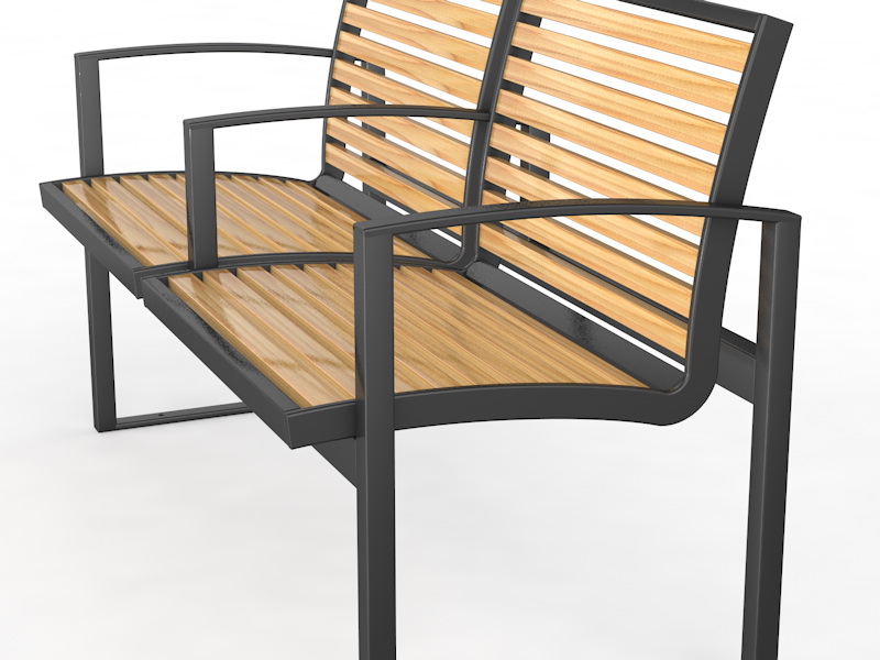 Уличная скамейка со спинкой «Барин» (14.6.5000)