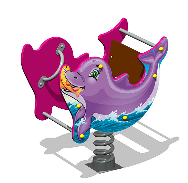 Качалка на пружине ZION Дельфин