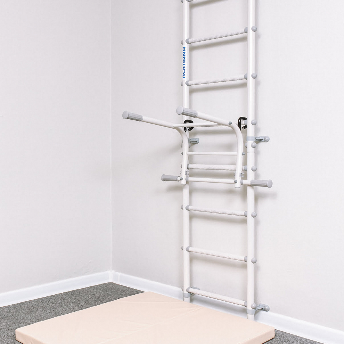 Шведская стенка с брусьями S12 Romana (6.1.8.12.490.00) белый прованс